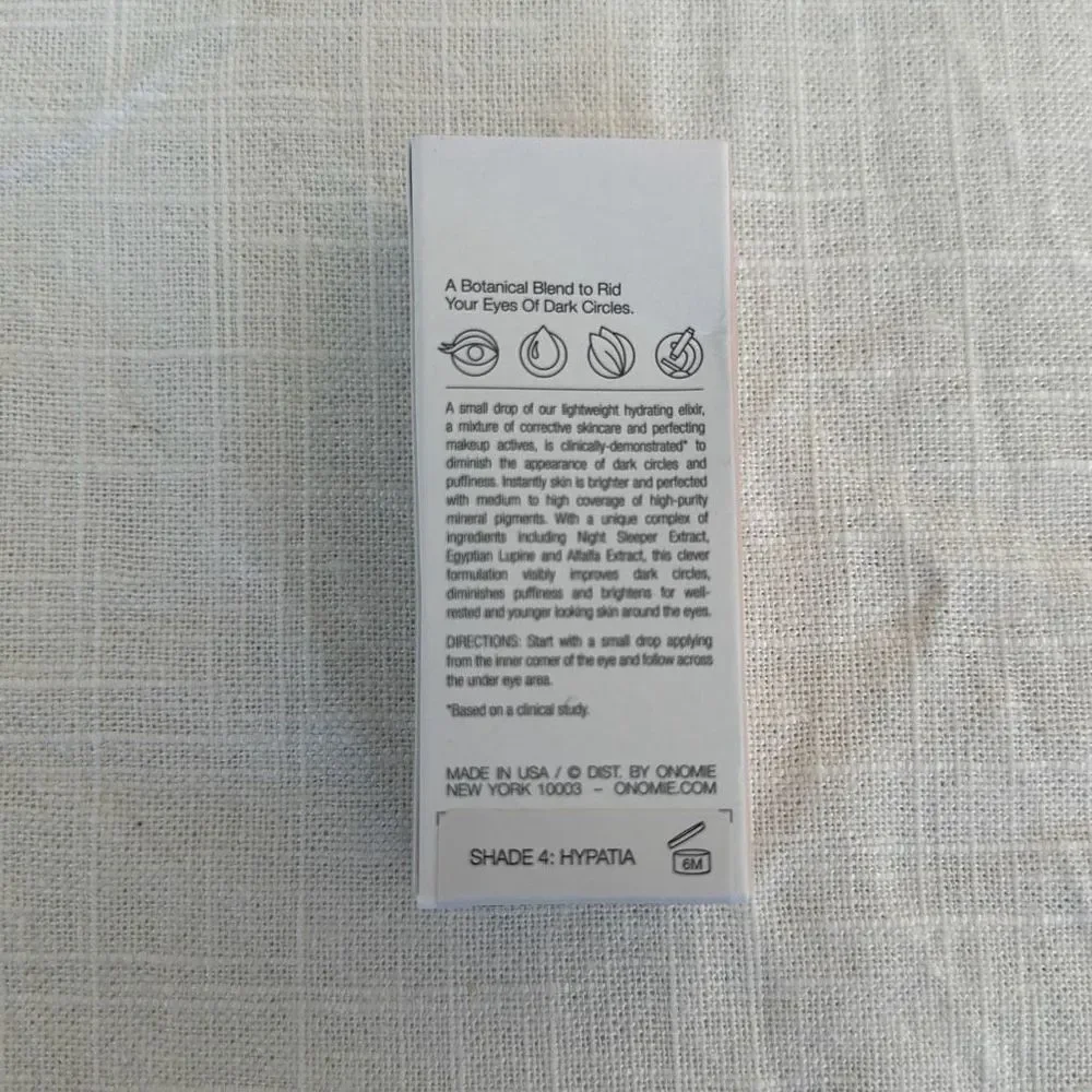 Onomie Bright Concealing Elixir Dark Circle Corrector in Hypatia Shade 10g